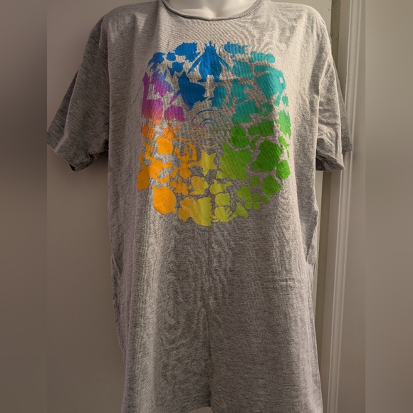 Pokemon Other - Pokemon GO Fest 2019 RARE GRAY Bright Color way Multicolored Shirt Sz L
